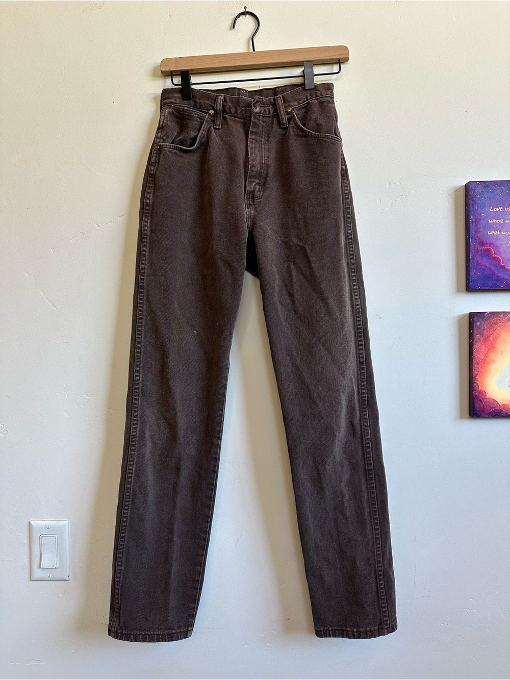 Women’s Vintage Wrangler Jeans - Brown - Picture 3 of 7